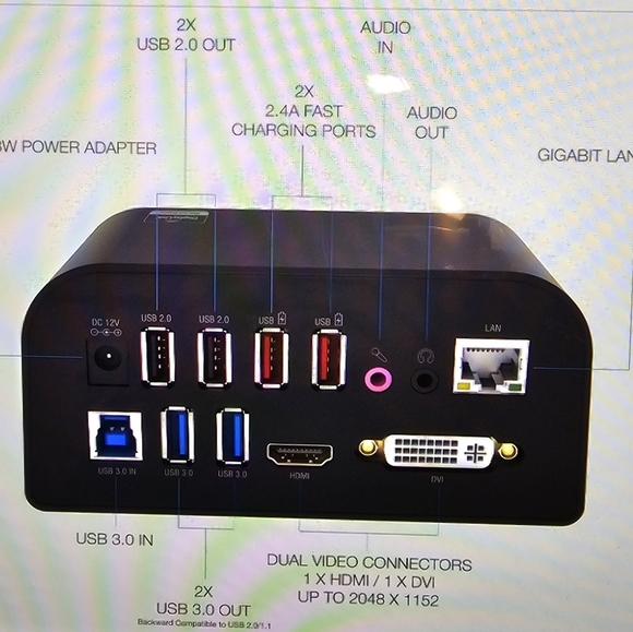 Black Computer Cable Adapter - Picture 2 of 12